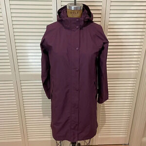 L.L.BEAN Women's Rain Jacket Regular Medium Purple /Violet Color